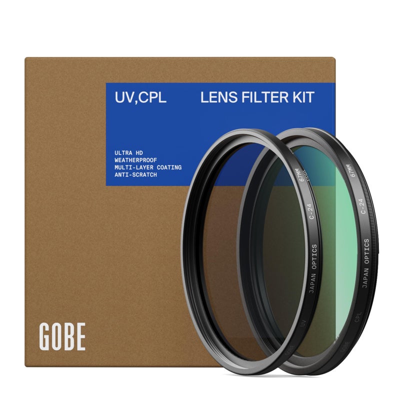 Gobe Filter Kit 43mm UV + CPL Polarizer 80G-2.82OZ - Image 1